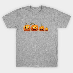 Spooky Halloween Pumpkin Family T-Shirt